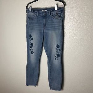 Tommy Hilfiger Floral Embroidered Jeans